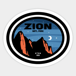 Zion National Park Utah T-Shirt Gift Sticker